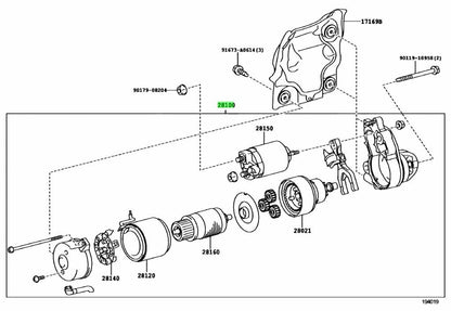 OEM Genuine Toyota Lexus LS460 GS460 IS F Starter Motor 28100-380211