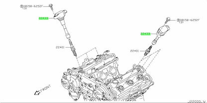 Genuine Nissan 350Z Z33 VQ35HR Ignition Coil 22448-JA10A OEM1