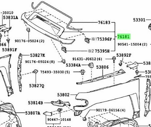 【NEW】Toyota Genuine 2010-2014 FJ Cruiser BULGE Assembly, Hood 76180-35031-J11