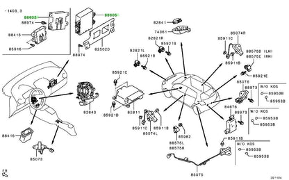 OEM Genuine Mitsubishi TPMS Receiver Mirage 3A90,3A92 8637C929