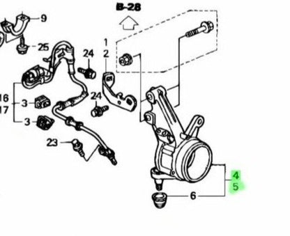 OEM KNUCKLE COMP FR R&L SET Honda CR-V LA-RD4 51210-S9A-982/51215-S9A-982