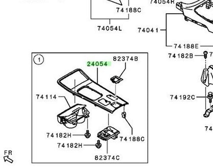 OEM Genuine Mitsubishi Outlander PHEV GG2W PANEL,GEARSHIFT LEVER 8015A194XB1