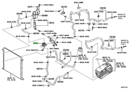 Genuine Toyota Lexus Inverter Water Pump G9040-40010 OEM0