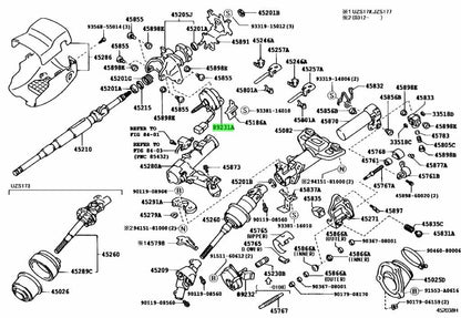 OEM Toyota Crown Majesta Power Tilt Motor 89231-30040 JZS171 JZS175 UZS1711
