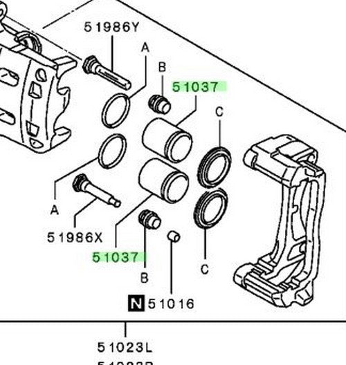NEW Genuine Mitsubishi Front Brake Caliper Piston OEM 4605C4291