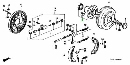 OEM Honda BEARINGASSY, RR. HUB UNIT CIVIC 6th gen 1995-2000 42200-S04-005
