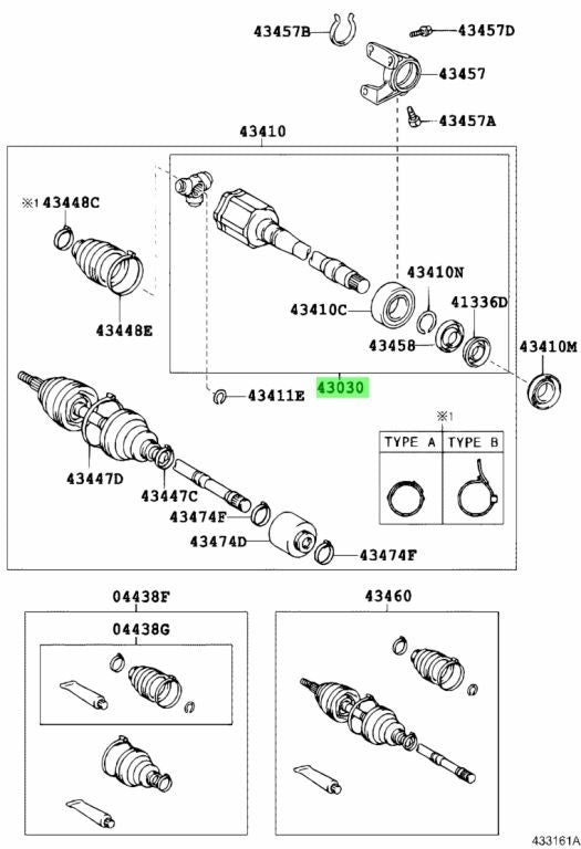 OEM TOYOTA Lexus Front Drive InboardJoint Assy RH/LH Set 43030-58011 43040-280112