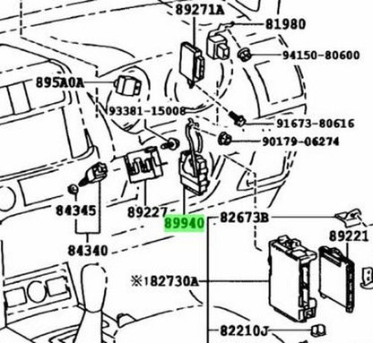 New Genuine Toyota Prado Headlight Swivel Control ECU 89940-60250 OEM1