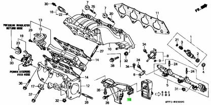 OEM Honda Acura Integra DC2 GS-R B18C Intake Manifold Stay Bracket 17132-P72-0000
