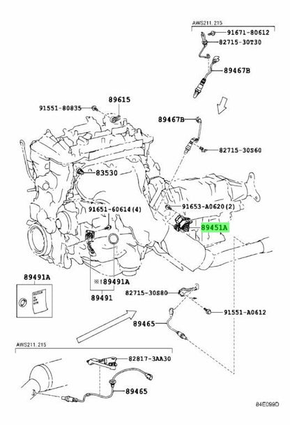NEW OEM Genuine TOYOTA Lexus Shift Lever Position Sensor 89451-30010 89451300101