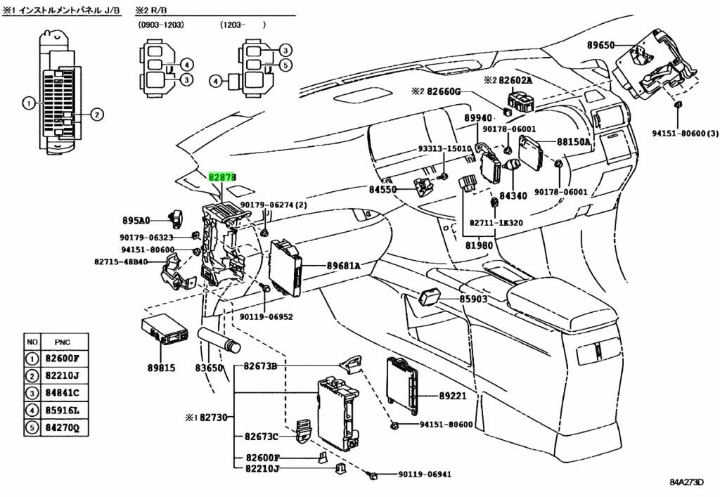 Genuine Toyota Lexus Integration Box LH 82878-480101