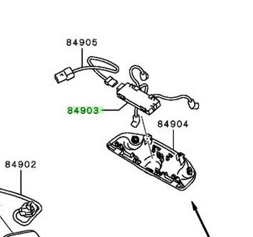 OEM Genuine Mitsubishi Montero Pajero V88W Theft Alarm Control Unit 8640A8011