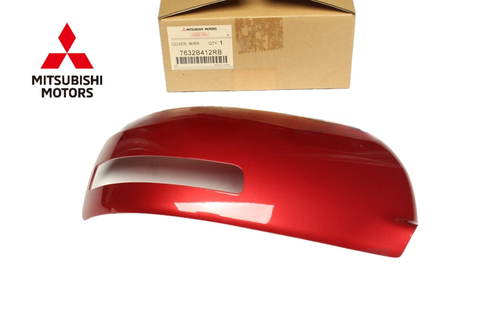 Genuine Mitsubishi RH Right Outer Door Mirror Cover OEM 7632B412RB0