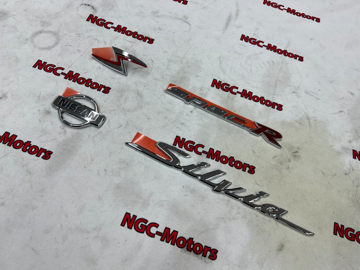 Nissan Genuine Silvia S15 Emblem Badge Genuine Set NEW Direct Japan New