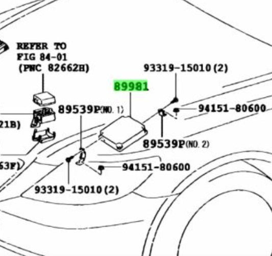 Genuine TOYOTA Lexus LS600H Hybrid VehicleControlComputer 89981-50070 89981500701
