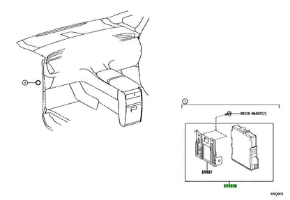 TOYOTA Lexus LM 350H/500H HybridVehicleControlComputerECU 89980-58570 89980585700
