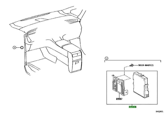 TOYOTA Lexus LM 350H/500H HybridVehicleControlComputerECU 89980-58570 89980585700