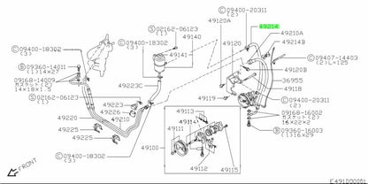 OEM Genuine SUZUKI Jimny Power Steering Suction Hose Part 49214-82C00 4921482C001