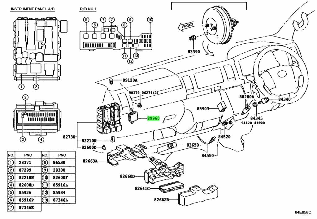 Genuine Toyota Hiace GDH201V LED Headlamp Leveling Computer OEM 89960-260401