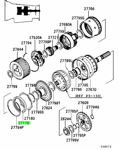 Genuine Mitsubishi FUSO Automatic Transmission Low One-Way Clutch MR486745 OEM1