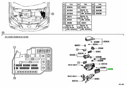 Genuine Lexus RX270/350/450H Engine Room Junction Block Assembly 82720-481001