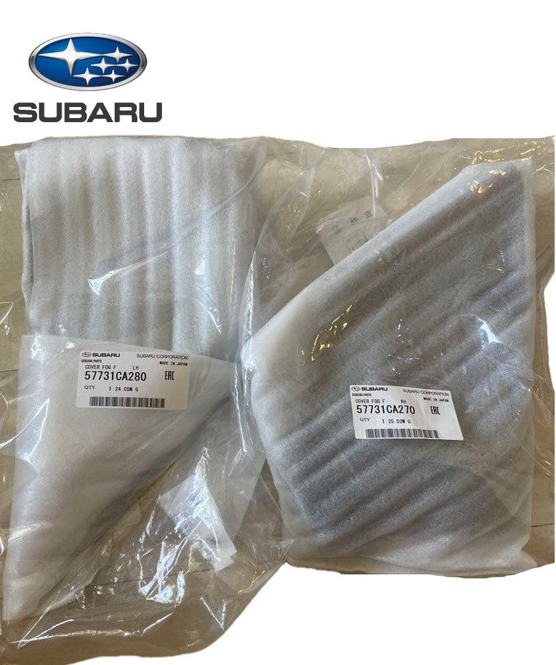 Genuine Subaru Front Fog Light Cover Set Right Left OEM 57731-CA270 57731-CA2800