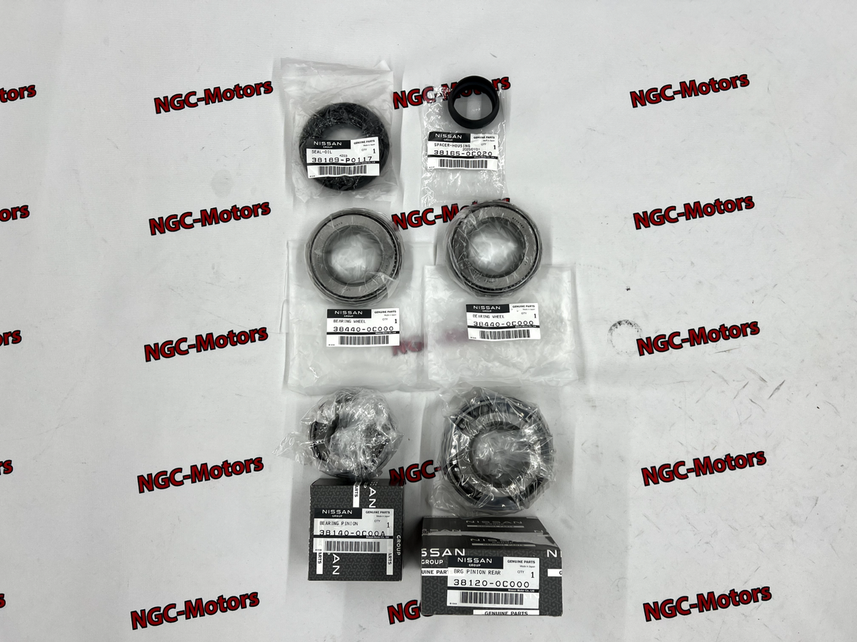 NISSAN Genuine OEM REAR DIFFERENTIAL BEARING & SEAL KIT X-TERRA FRONTIER 6 Set