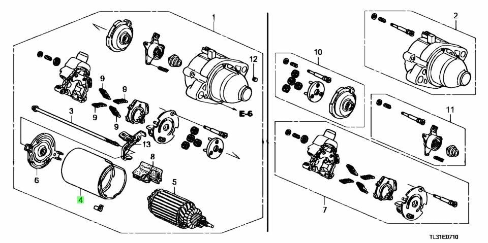OEM YOKE ASSY. Genuine Honda Accord 31206-RRA-A51