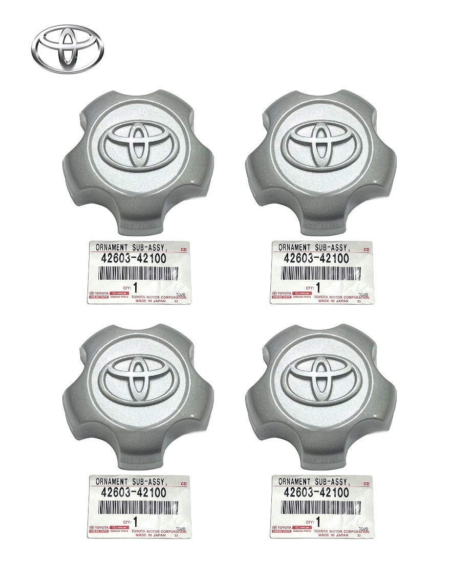 Toyota Genuine Wheel Center Hub Cap Set of 4 OEM 42603-42100 New Fits RAV40