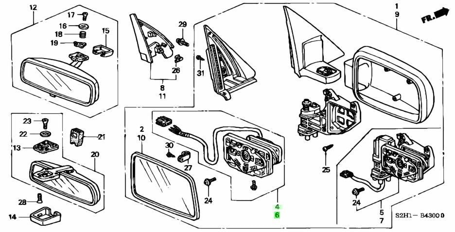 NEW Genuine Honda Door Lock Actuator Set LH RH OEM 76210-S2H-J01 76215-S2H-J010
