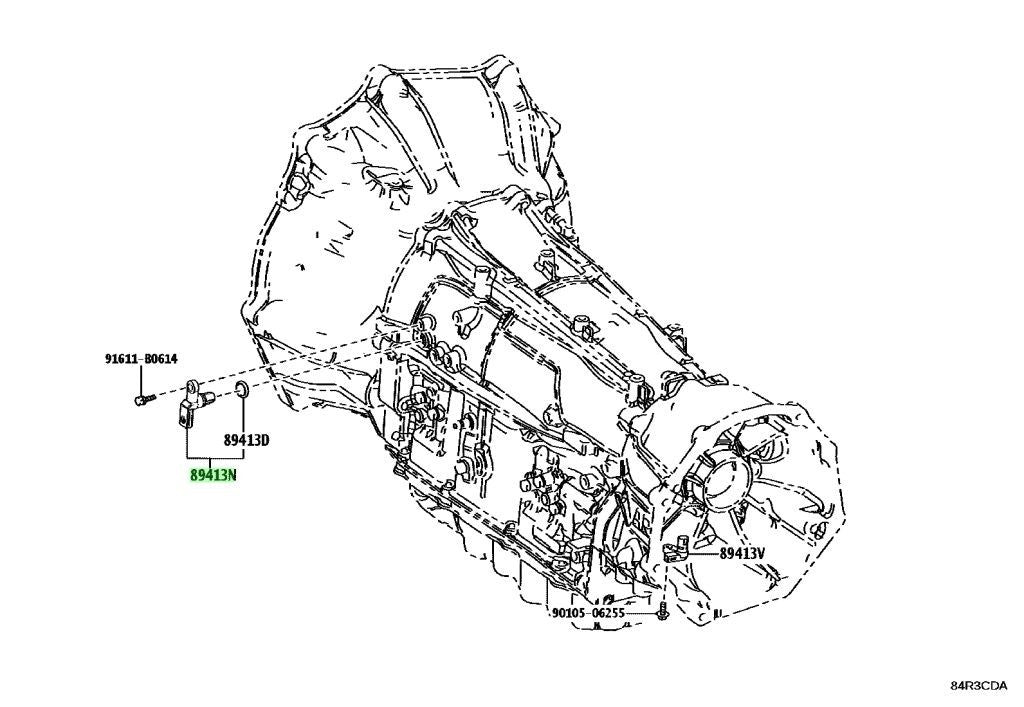Genuine TOYOTA Lexus Transmission Turbine Speed Sensor NT 89413-35010 89413350100