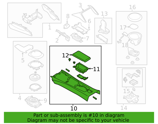 MAZDA MX-5 ND 2025 Genuine Center Console Rear N462-64-420B-26(Tan Color)1