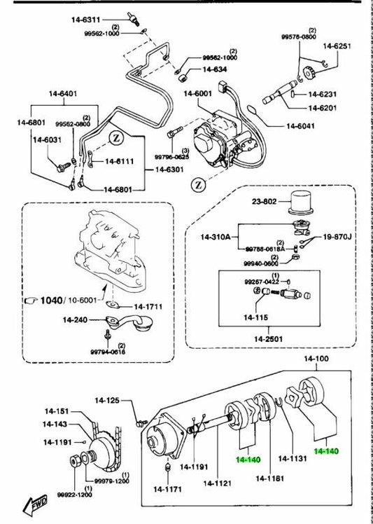 OEM Mazda RX-7 FD3S 13B Oil Pump Rotor N318-14-140 Genuine0