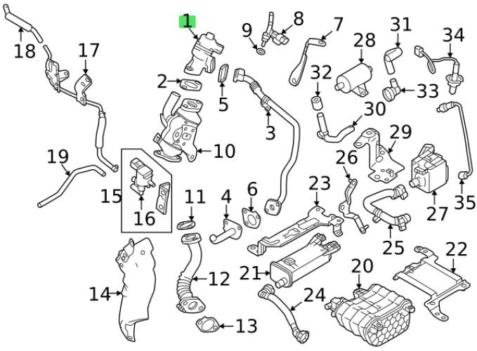 NEW Genuine Mitsubishi EGR Valve OEM 1582A7021
