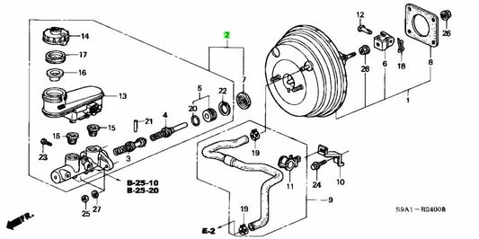 OEM Genuine Honda Brake Master Cylinder CR-V 46100-S9A-003 46100S9A013 NEW