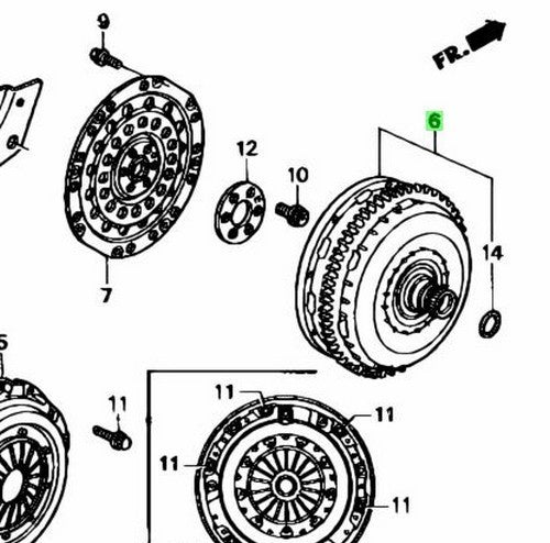 OEM Honda Integra DB8 B18C AT Torque Converter 26000-P6T-3051