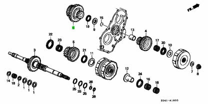 OEM Honda Integra Civic Domani AT Mainshaft Fourth Gear 23461-P4P-A00 Genuine0
