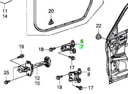 OEM HONDA Civic FD1 Front Door Upper Hinge R&L 67410-SNA-H11ZZ 67450-SNA-H11ZZ