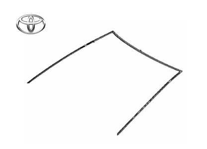 Genuine Toyota Corolla Windshield Outside Molding 75533-12710 Auris OEM0