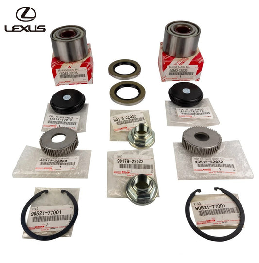New Genuine Toyota Lexus IS300 Altezza OEM Front Wheel Bearing kit 12PCS0