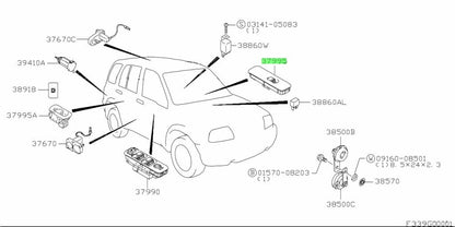 37995-50J00-ZS4 Suzuki Switch assy,p/w sub 3799550J00ZS4, New Genuine OEM Part0