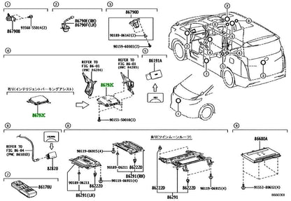 Genuine Toyota Alphard AGH30 Parking Assist Computer 2020-2023 OEM 86792-582701