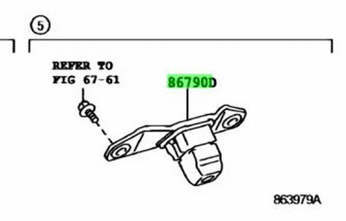 New Genuine Toyota Land Cruiser Prado Rear View Backup Camera 86790-60241 OEM1