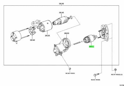 OEM CLUTCH SUB-ASSY, STARTER Genuine Toyota HiAce Van 200 GDH206V 28011-300500
