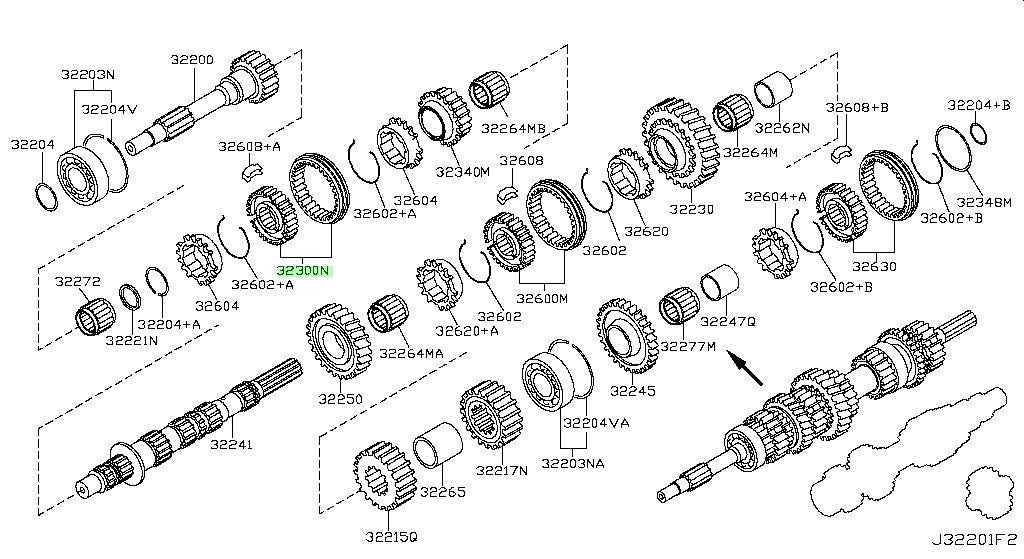 Genuine Nissan 350Z 370Z G35 G37 5th 6th Synchro Hub Sleeve 32300-CD76A OEM2