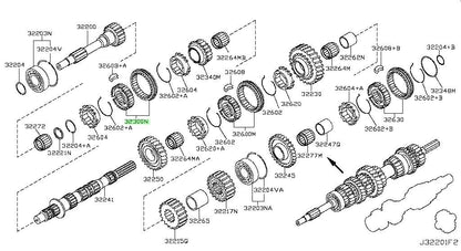Genuine Nissan 350Z 370Z G35 G37 5th 6th Synchro Hub Sleeve 32300-CD76A OEM2