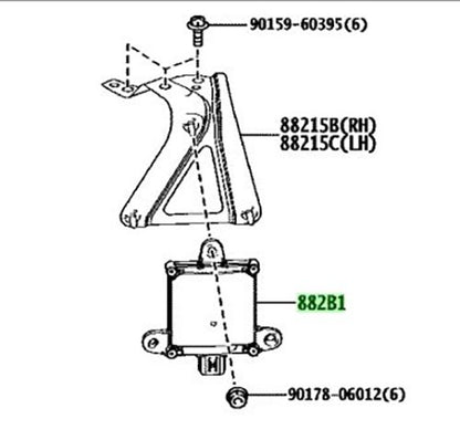 OEM TOYOTA Lexus NX SERIES Front Side Radar Sensor Assy 882B1-78020 882B1780202
