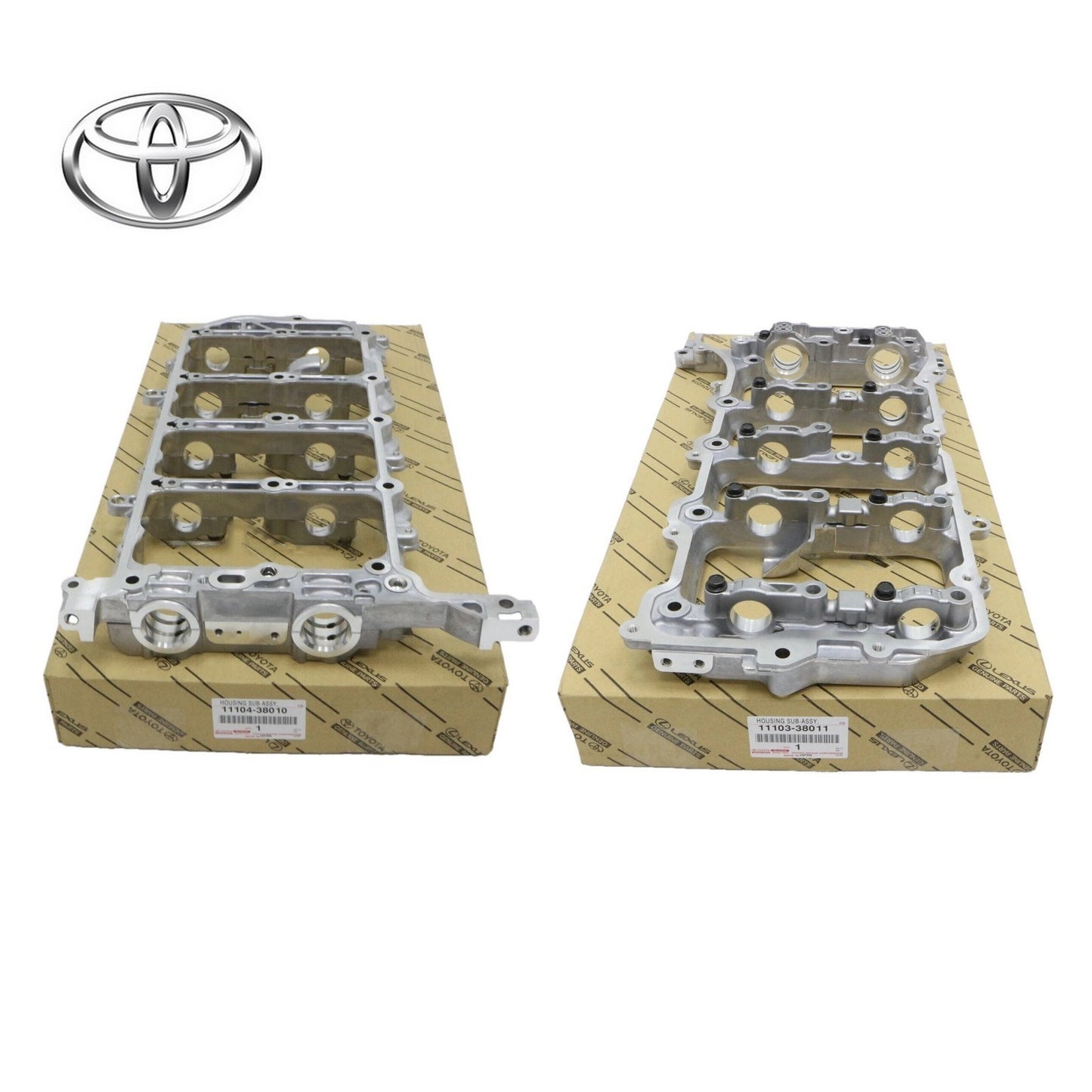 Toyota Land Cruiser Camshaft Housing RH LH Set OEM 11103-38011 11104-38010 New0