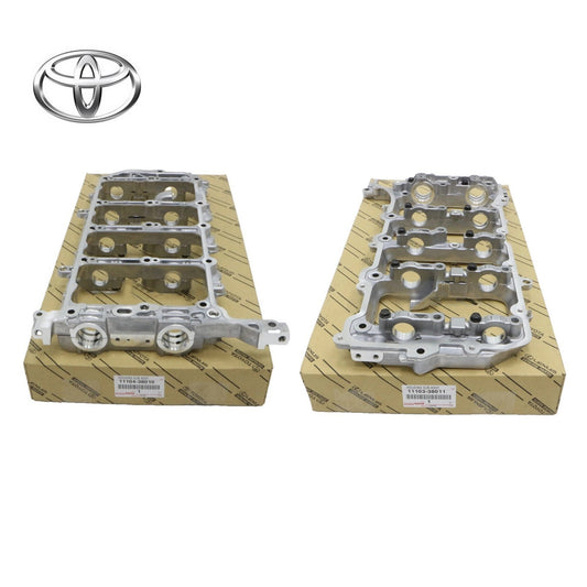 Toyota Land Cruiser Camshaft Housing RH LH Set OEM 11103-38011 11104-38010 New0