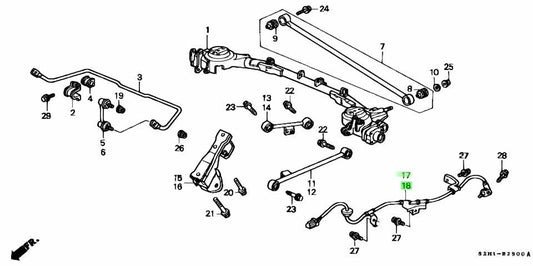 Genuine Honda Rear Wheel Speed Sensor Assembly LH RH Set OEM 57470/57475-S2H-9540